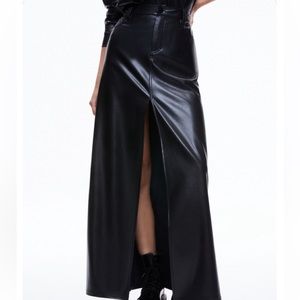 NWOT Alice & Olivia Leather Maxi